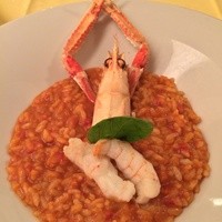 イタリア料理 Trattoria Mezzanino - スカンピ選手の幅跳び