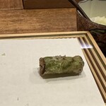 天婦羅 みやしろ - 【アスパラの根本の天麩羅】