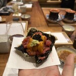 天婦羅 みやしろ - 【海苔天（本マグロ うに キャビア 山葵）】