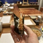 天婦羅 みやしろ - 【車海老天海苔巻き】