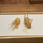 天婦羅 みやしろ - 【車海老のあご足】