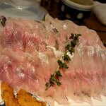 小川の魚 - 後日、岩魚刺しを単品で注文しました