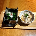 いざかや しん - 毎回気の利いたお通しは店主の心意気とセンスの良さを感じさせられます！(o^^o)