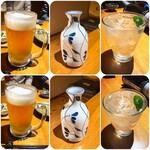 いざかや しん - 美食にはお酒もすすみます♪(o^^o)