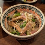 十割蕎麦 鴨料理 ならや - 鴨タンの冷菜　¥800