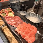 焼肉うちだ 天満店 - 元祖厚切りネギ包みタン、ツラミ、今月はお得な塩タン