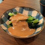 十割蕎麦 鴨料理 ならや - 江戸菜ごま和え　¥600