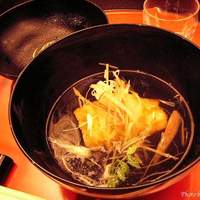 東京 芝 とうふ屋うかい - 月コース 煮物 あいなめの揚げ浸し