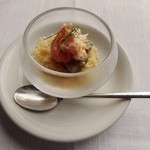 MAIN DINING by THE HOUSE OF PACIFIC - シェフからの贈り物：香住産の蟹にアボカドとクスクス