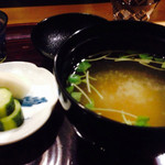 広尾 一会 - 2014/6月
      おわんにお漬物