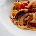 MAIN DINING by THE HOUSE OF PACIFIC - 明石蛸とアオリイカのプッタネスカ　リングイネ