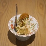 酒肴あおもん - へしこのポテサラ