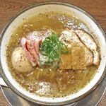 Noodle いたば - 新潟地鶏の特製塩山椒 RAMEN（MEN 大盛り）
