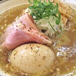 Noodle いたば - 新潟地鶏の特製塩山椒 RAMEN（MEN 大盛り）