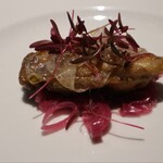 Regalo - 岩手県小友産　牡蛎のサルタート　赤玉葱のアグロドルチェ