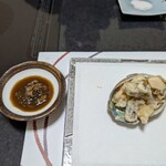 多から - 鮑の天ぷら