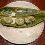 鳥匠 いし井 - 焼きそら豆