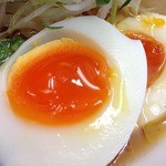 福の神食堂 - 味玉：冷やし煮干し中華そば2014.06