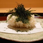 鳥匠 いし井 - 胸肉のかき揚げ