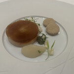 銀座 レカン - ズワイ蟹と根本セロリのセルクルは蟹の旨みたっぷり♪