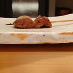 鳥匠 いし井 - 追加注文_焼鳥(白肝)