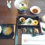 花水庵 - 朝食は精進料理です。