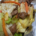 味心 - TAKE OUT した豚サガリタレ炒め　980円