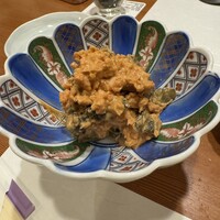 日本料理 空海 別亭 - あん肝奈良漬あえ