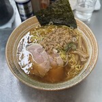 覆麺 智 - 平目、鯛、しじみの醤油　ネック