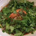 イムイェム - パクチー大盛のトムヤムラーメン
