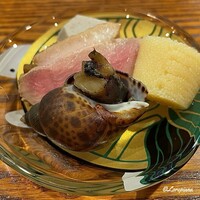 二條 葵月 - 数の子､磯螺貝､鴨ロース､頭芋白煮