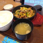 ガスト - 牛もつ焼き定食(ごはん大盛)