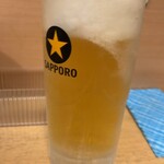 立ち喰いうどん・そば へそ - 生ビール ￥230- 安い！ (2025/01/28) 