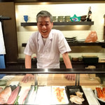 鮨でですけ - 親爺さんの笑顔〜 ♡