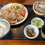 力鶴 - 焼肉定食（にんにくダレ）1300円