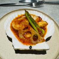 中国菜 ARATA - シェフお任せメイン料理 ※発酵唐辛子ソースが秀逸