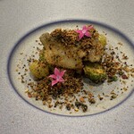 TOKYO CHINOIS 神子 - 鮑料理はパン粉を使ったピリ辛豆豉炒め