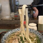 海で魚を食べる鳥 - 肉うどん