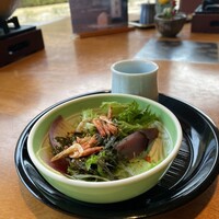 日本料理 京都 華暦 - 干し海老と焼き海苔がたっぷり入っています。