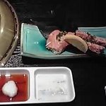 黒毛和牛焼肉 うしくろ 東小松川店 - 葱挟み特上タン塩と上棒タン塩