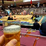 両国国技館 - 今回はグラス持参いたしました