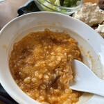 釜揚げうどん 鈴庵 - 卵かけご飯は最初から混ざってます。