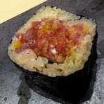 鮨 いまむら - トロたく太巻き
