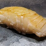 鮨 いまむら - ヒラメの昆布締め