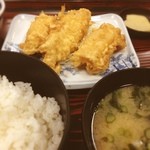 うお金 - アナゴの天ぷら定食☺︎