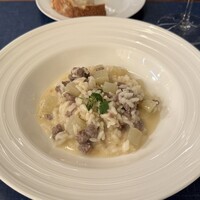 リストランテ ラ チャウ - ラムのサルシッチャとヤムのリゾット