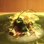 RISTORANTE IL NODO - 神奈川県二宮の猪ロース 渡辺農園のネギ 小田原の芹、菜の花