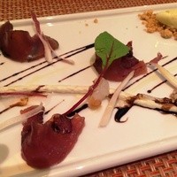 セストセンソ 新宿タカシマヤ店 - 前菜の鰹のカルパッチョ