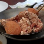 味らい - 名物鶏のから揚げとカニ爪揚げ