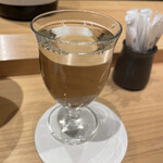 鮨 功 - このサイズのグラスにたっぷりと♪♪